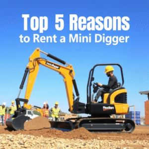Read more about the article Top 5 Reasons to Rent a Mini Digger for Your Next Construction Project