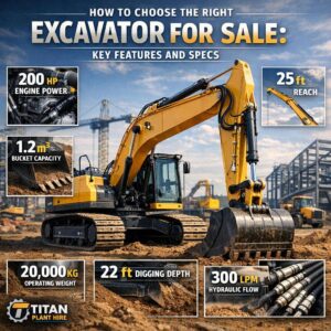 Read more about the article How to Choose the Right Excavator for Sale: Key Features and Specs