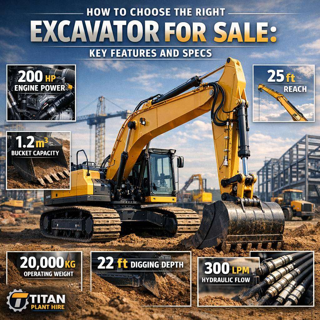 You are currently viewing How to Choose the Right Excavator for Sale: Key Features and Specs