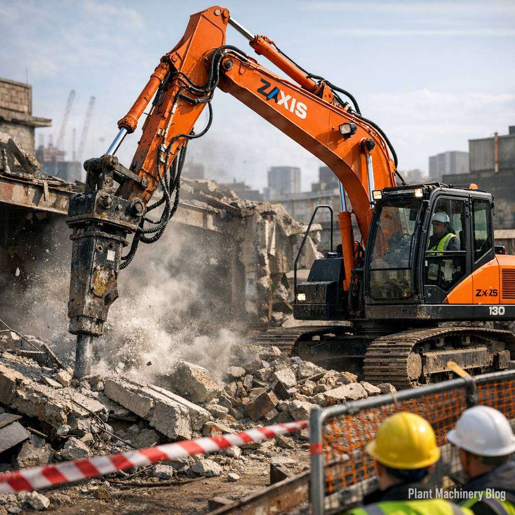 Read more about the article How the ZX130 Stacks Up in Small-Site Demolition Projects